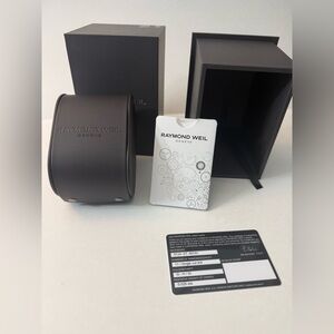 Stunning Genuine Raymond Weil Watch Box Set – Inner & Outer Box + Cushion – OEM
